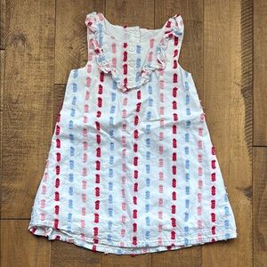 Janie and Jack Sleeveless Dress with Ruffle Collar - 3T